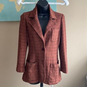 Vintage quality wool blazer small stretchy